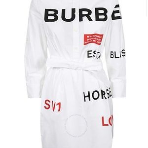 Burberry white dress